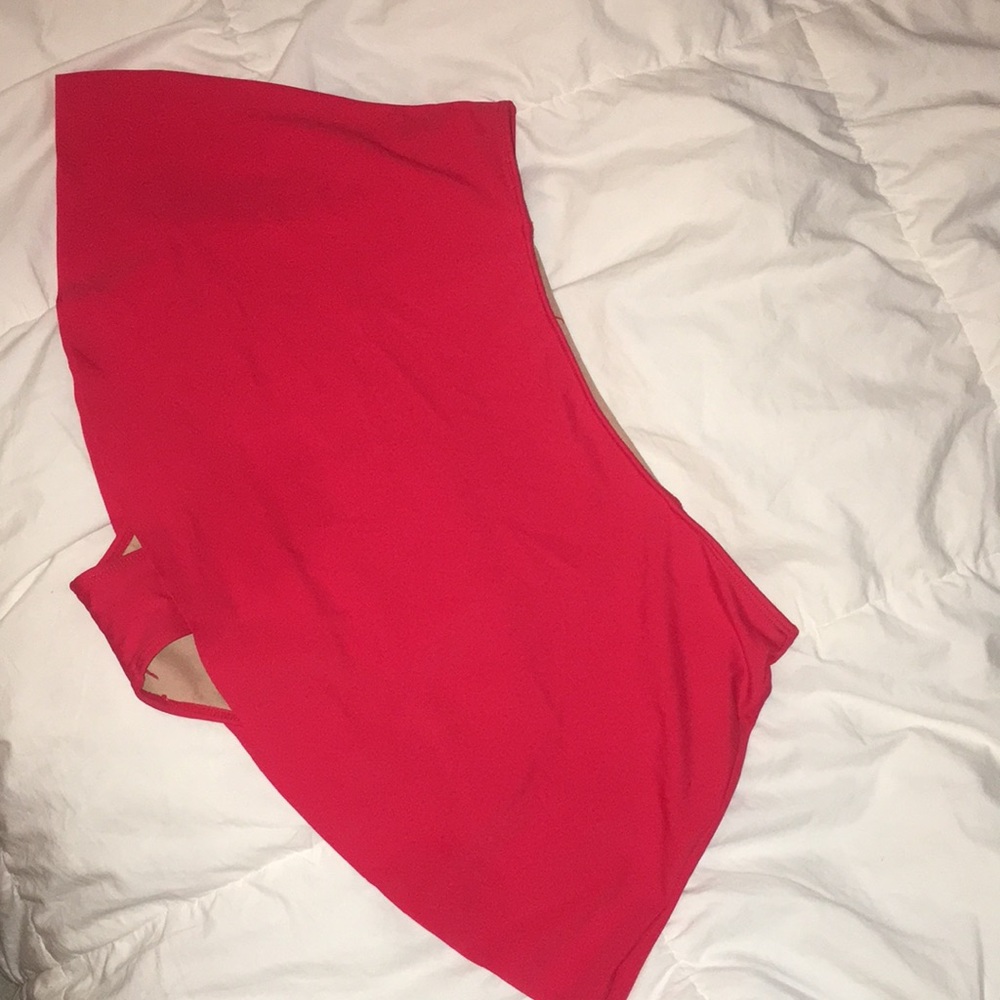 Nwot tomato red M short skirt
